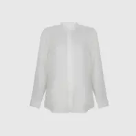 белая унисекс рубашка