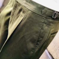 Зеленые хлопковые брюки (2)