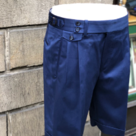 Хлопковые темно-синие шорты (2)