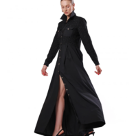 Черное платье-рубашка FELICITY (1)