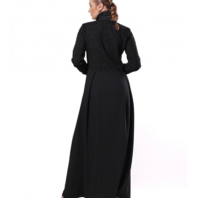 Черное платье-рубашка FELICITY (4)