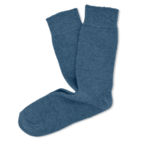 синие шерстяные женские носки