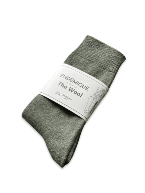 зеленые шерстяные женские носки