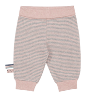 детские органические розовые брюки с полосатым принтом