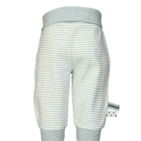 детские органические бирюзовые брюки с полосатым принтом