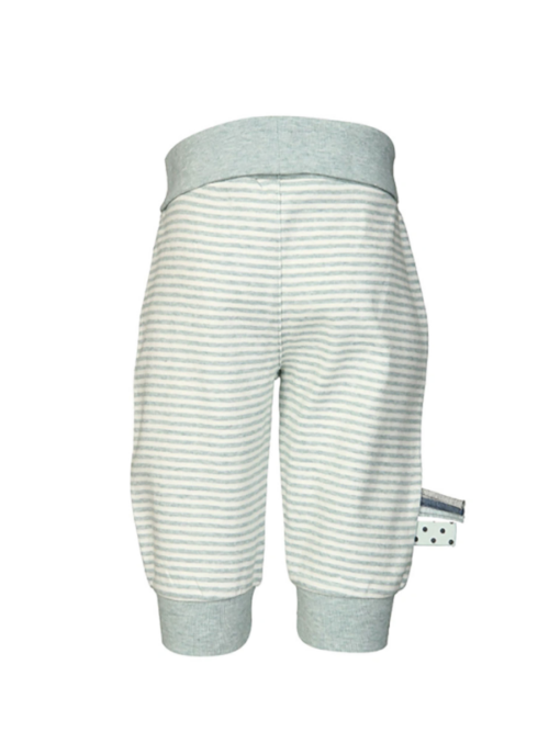 детские органические бирюзовые брюки с полосатым принтом