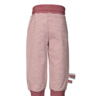 детские бордовые брюки с полосатым принтом