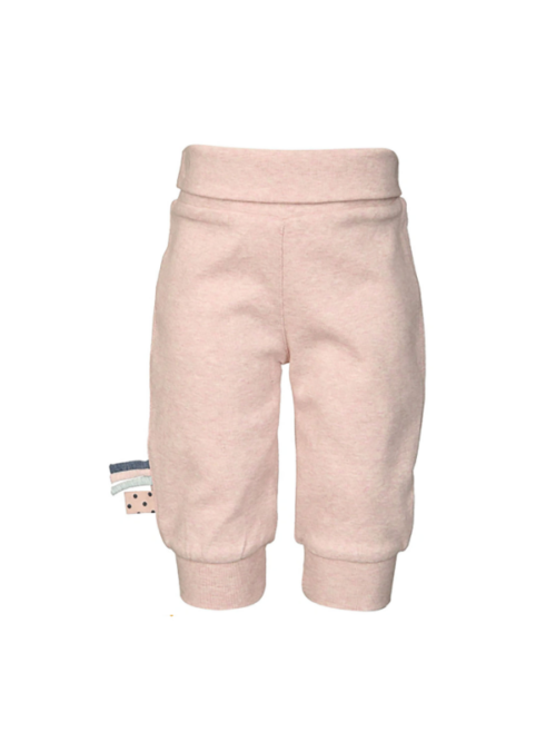 детские органические брюки розового цвета